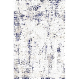 MANISA A4360 (Rectangular, 200X280, ECRU SHRINK_BLEU NUIT)