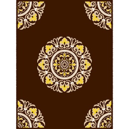 أزهر 9209X (مستطيل, 240X400, لون القهوة البني)