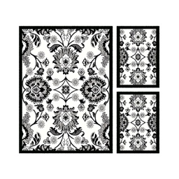 ZAFRAN 39141 (Rectangular, ( T 160X220 + 2T 60X110 ), NOIRE)
