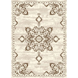 RIZE A2870 (Rectangulaire, 60X100, ECRU SHRINK - MARRON CAFÈ)