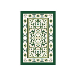 VALENCIA 51123 (Rectangular, 75X120, VERT EMERAUDE_CREME)
