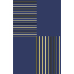 YASMINE LUREX A2920 (Rectangular, 60X150, BLEU NUIT)