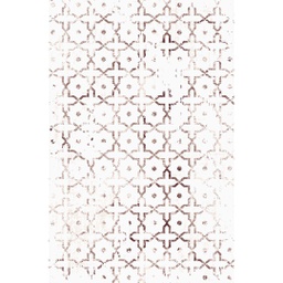 QAMAR A6600 (Rectangulaire, 200X275, BLANC CASSE SHRINK_MARRON CHOCO)