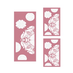 CIRTA A2170 (Rectangular, ( T 60X150 + 2T 60X110 ), BOIS DE ROSE)