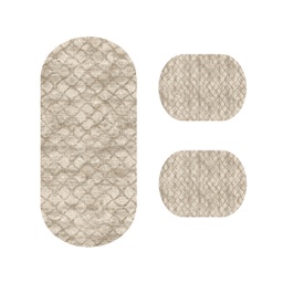 سطوري 2328A (بيضوي, ( O 50X110 + 2 O50X80 ), متعدد الألوان, مطبوعة)