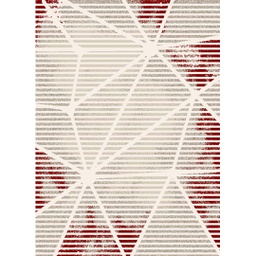 OZEL A3800 (Rectangulaire, 200X280, ECRU SHRINK / BORDEAUX)