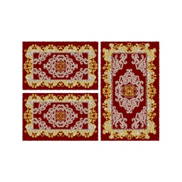 PLAZA 9235A (Rectangulaire, ( T 80X130 + 2T 65X100 ), BORDEAUX)