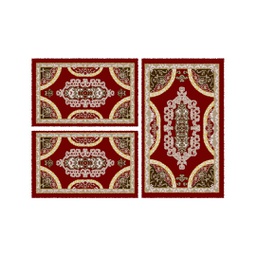 PLAZA 9237A (Rectangulaire, ( T 80X130 + 2T 65X100 ), BORDEAUX)