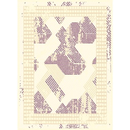 OZEL A7260 (Rectangular, 160X220, ECRU SHRINK_VIOLET)