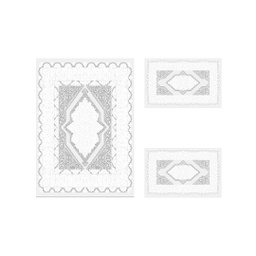 MERSIN 94805 (Rectangular, ( T 100X130 + 2T 60X100 ), BLANC CASSE)