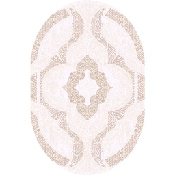 YARA A6060 (Oval, 130X180, ECRU SHRINK - IVOIRE)