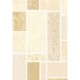 OZEL 97550 (Rectangulaire, 150X220, ECRU SHRINK_MARRON MIEL)