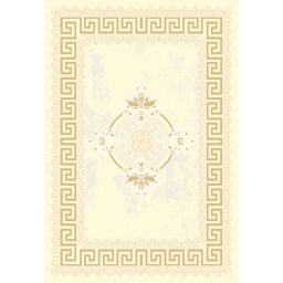 OZEL 97530 (Rectangulaire, 150X220, ECRU SHRINK_MARRON MIEL)