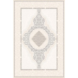 MERSIN A1890 (Rectangulaire, 200X280, ECRU SHRINK  - GRIS FONCÈ)
