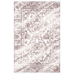 QAMAR A6240 (Rectangulaire, 200X275, BLANC CASSE SHRINK_MARRON CHOCO)