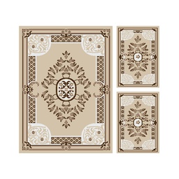 CIRTA 9299G (Rectangulaire, ( T 150X220 + 2T 60X110 ), IVOIRE CLAIRE)