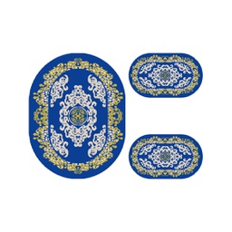 PLAZA 92357 (Ovale, ( O 100X130 + 2O 60X100 ), BLEU NUIT)