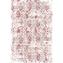 QAMAR A6230 (Rectangulaire, 200X275, BLANC CASSE SHRINK_BORDEAUX)