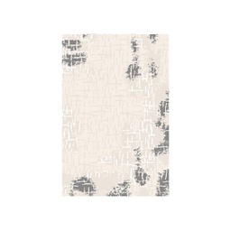 OZEL A1590 (Rectangular, 100X130, ECRU SHRINK  - GRIS FONCÈ)