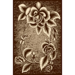 نور 60774 (مستطيل, 250X400, لون القهوة البني)