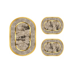 سطوري 2602A (بيضوي, ( O 80X115 + 2O 50X80 ), متعدد الألوان, مطبوعة)