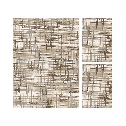 KILIS 9701P (Rectangular, ( T 160X220 + 2T 60X110 ), ECRU SHRINK_BRONZE)