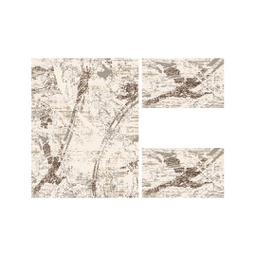 KILIS 9544P (Rectangulaire, ( T 160X220 + 2T 60X110 ), ECRU SHRINK_BRONZE)