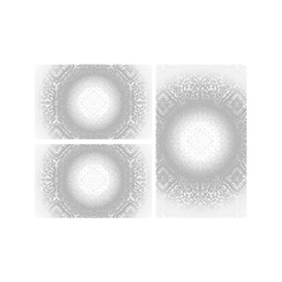 MERSIN 94875 (Rectangular, ( T 80X130 + 2T 65X100 ), GRIS FONCE)