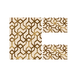 PALACE A6273 (Rectangular, ( T 100X130 + 2T 60X100 ), MARRON TERRE)