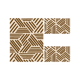 PALACE A6283 (Rectangular, ( T 100X130 + 2T 60X100 ), MARRON TERRE)