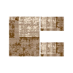 PALACE A6293 (Rectangulaire, ( T 100X130 + 2T 60X100 ), MARRON TERRE)