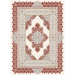 OZEL A8600 (Rectangular, 200X280, ECRU SHRINK / BORDEAUX)