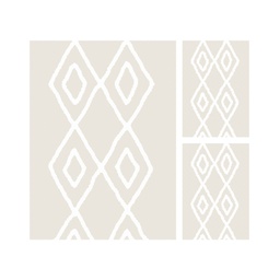 شيب A8130 (مستطيل, ( T 160X220 + 2T 60X110 ), عاجي فاتح)