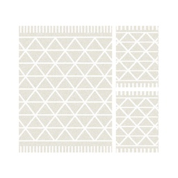 SHEEP A8120 (Rectangular, ( T 160X220 + 2T 60X110 ), IVOIRE CLAIRE)