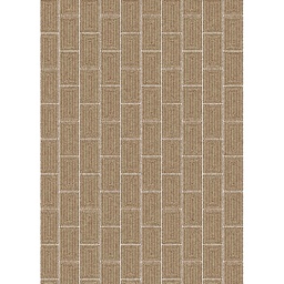 MERSIN A9760 (Rectangulaire, 200X280, BLANC CASSE SHRINK_MARRON CAFE)
