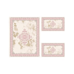OZEL 9674A (Rectangulaire, ( T 100X125 + 2T 100X55 ), ECRU SHRINK_BOIS DE ROSE)
