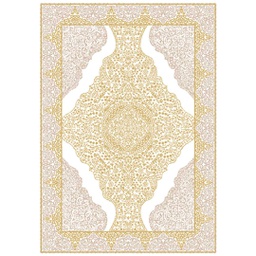 MERSIN A1890 (Rectangular, 250X350, BLANC CASSE SHRINK_MARRON MIEL)