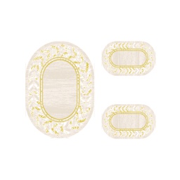 MANISA A4521 (Oval, ( O 100X130 + 2O 60X100 ), ECRU SHRINK_DORE)