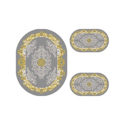 PLAZA 92352 (Oval, ( O 100X130 + 2O 60X100 ), GRIS FONCE)