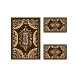 PLAZA 9237I (Rectangular, ( T 100X130 + 2T 60X100 ), MARRON CAFE)