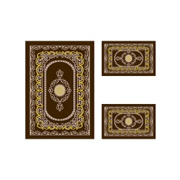 بلازا 9238I (مستطيل, ( T 100X130 + 2T 60X100 ), لون القهوة البني)