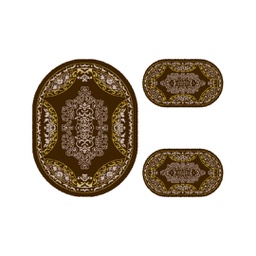PLAZA 9237I (Oval, ( O 100X130 + 2O 60X100 ), MARRON CAFE)