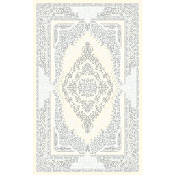 MANISA 70390 (Rectangular, 250X400, ECRU SHRINK  - GRIS FONCÈ)