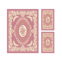 ISHRAK 8559C (Rectangular, ( T 140X220 + 2T 60X110 ), BOIS DE ROSE)