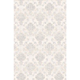 MANISA A036R (Rectangular, 200X280, ECRU SHRINK  - GRIS FONCÈ)