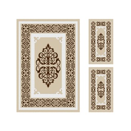 CIRTA 9307G (Rectangular, ( T 150X220 + 2T 60X110 ), IVOIRE CLAIRE)