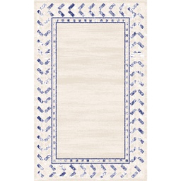 MANISA A4521 (Rectangulaire, 250X400, ECRU SHRINK_BLEU NUIT)