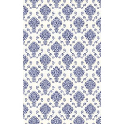 MANISA A0361 (Rectangular, 250X400, ECRU SHRINK_BLEU NUIT)