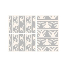 SUMMER B0580 (Rectangulaire, ( T 80X130 + 2T 65X100 ), BLANC CASSE)