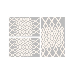 SUMMER B0600 (Rectangular, ( T 80X130 + 2T 65X100 ), GRIS CLAIRE)
